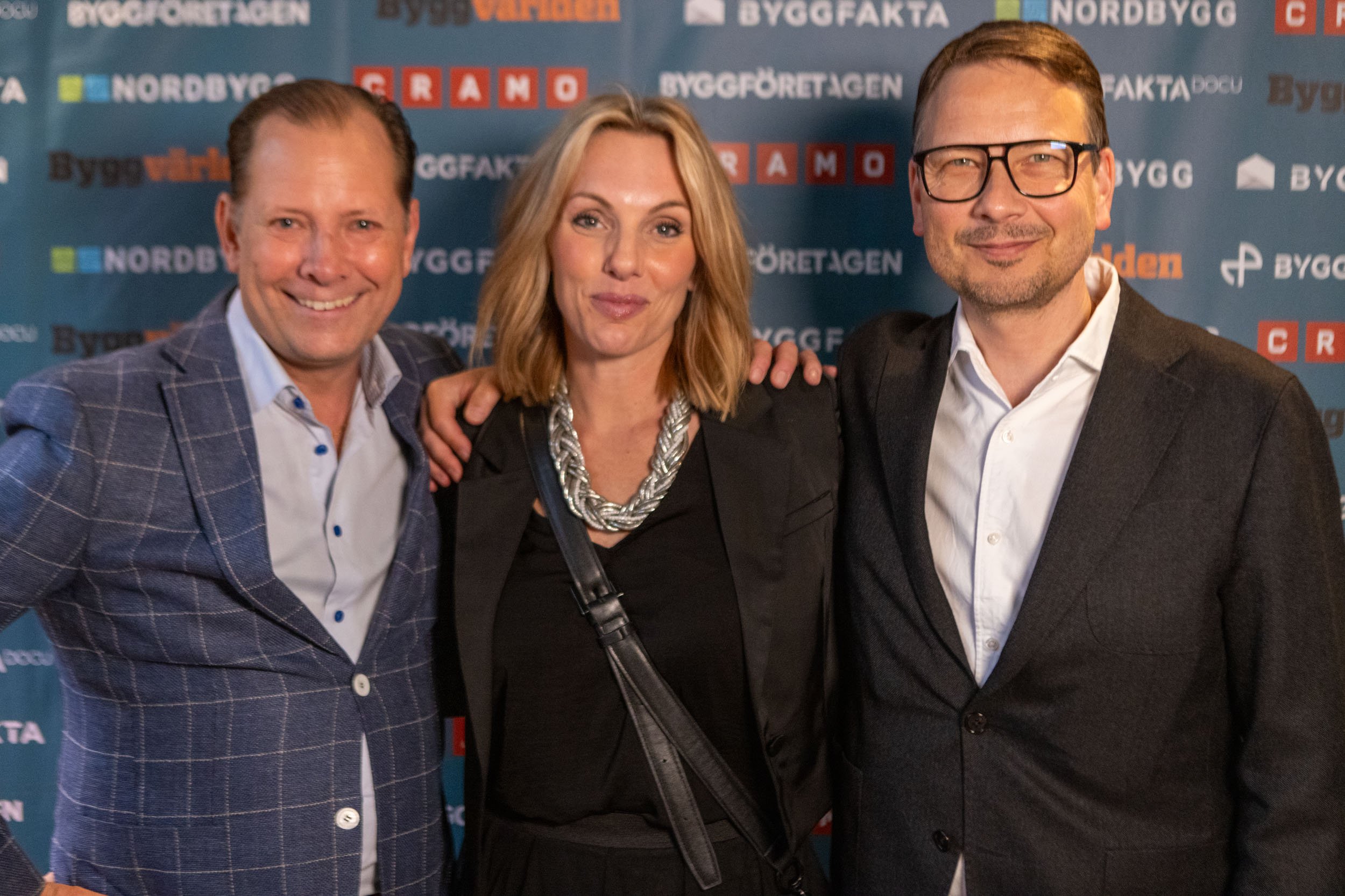 Eddie Ekberg från FastighetsSverige, Liv Ljungqvist från Nordbygg & Peter Åhs från Byggfakta