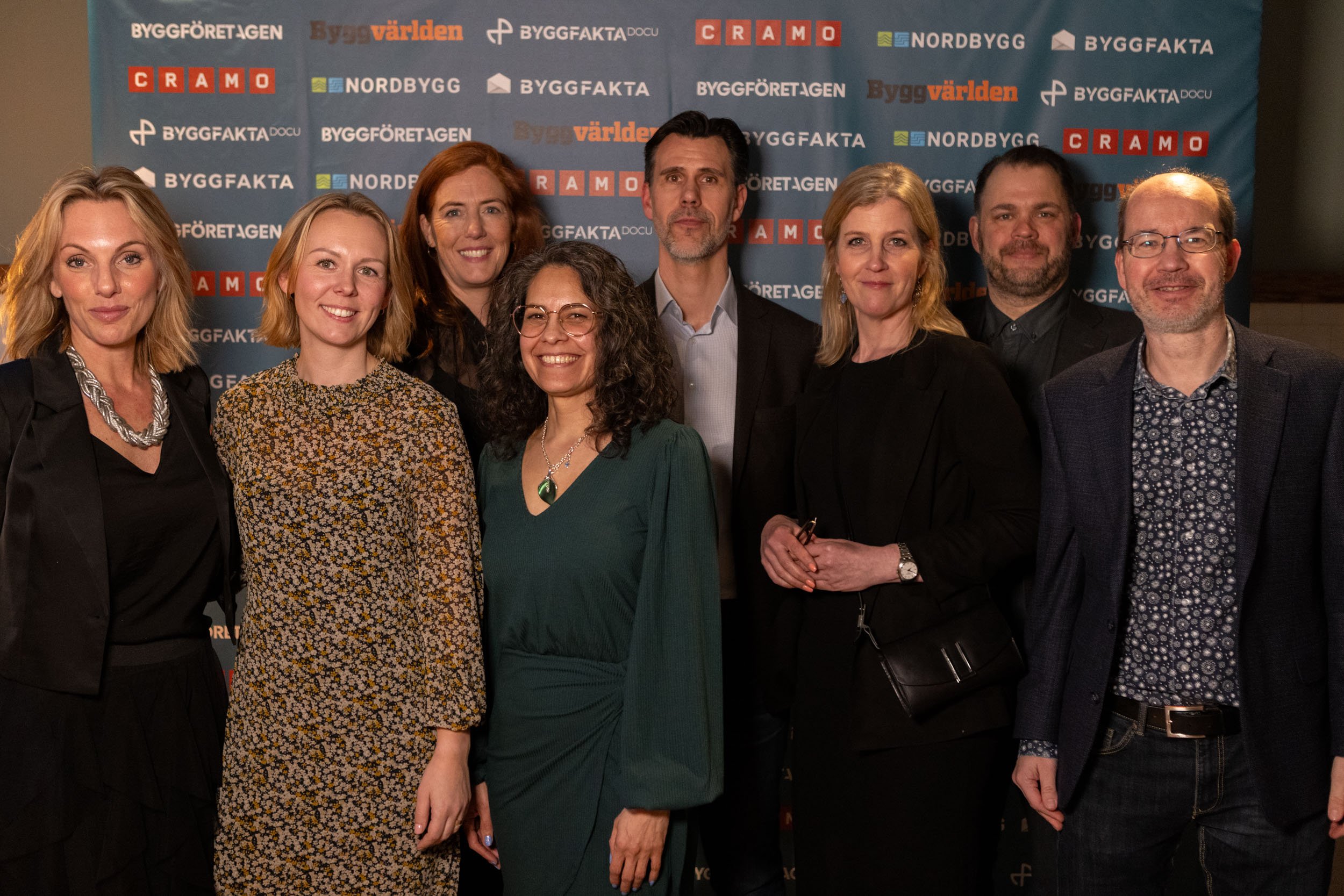 Nordbygg-crew; Liv Ljungqvist, ,Lina Hann, , , Erika Uleander, Tobias Haupt Amedé & Per Junbrink